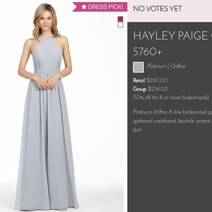 Platinum JLM Couture Dress